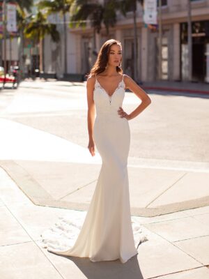 Moonlight Bridal H1444 Wedding Dress Eternal Love Bridal Gold