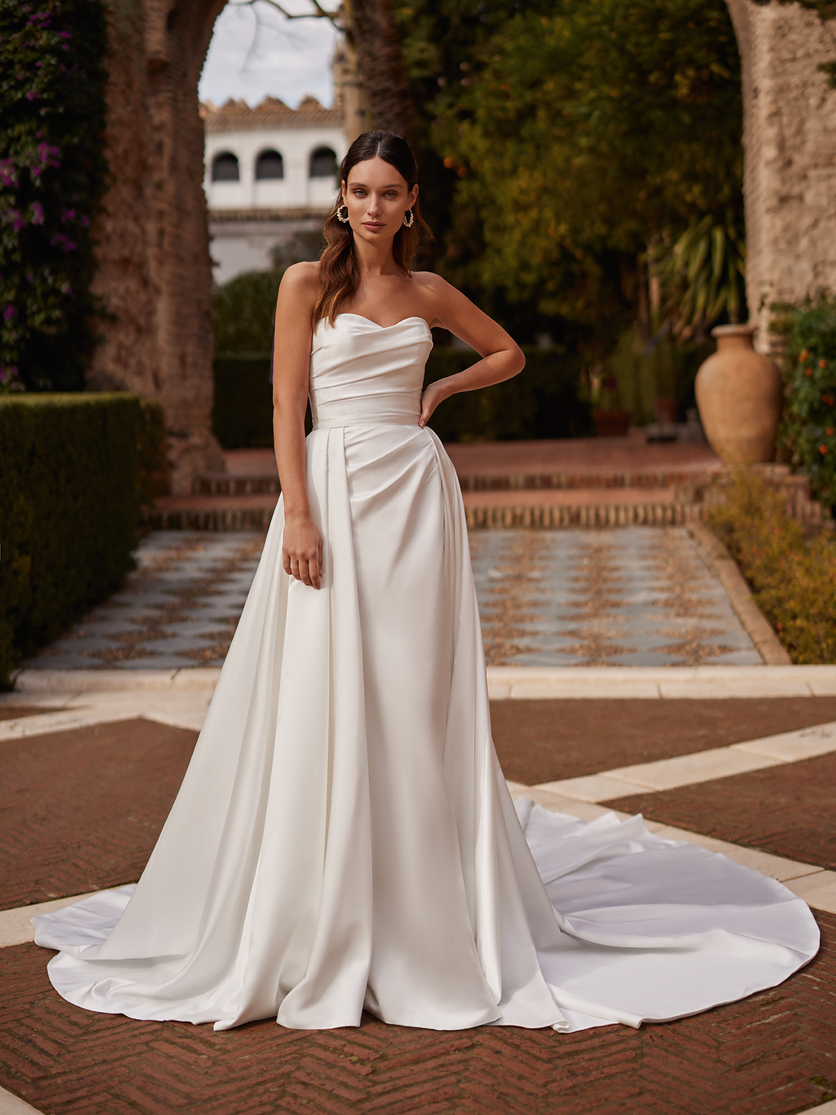 Moonlight Bridal J6900 Satin Two piece Wedding Dress Eternal